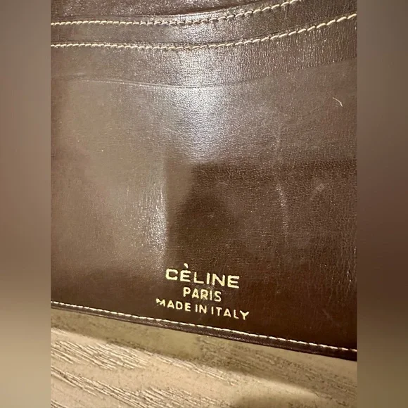 Vintage Celine Carriage Tri-Fold Long Wallet - Picture 8 of 9